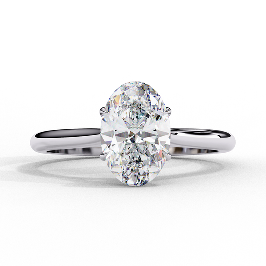 Lumière Oval Diamond Ring