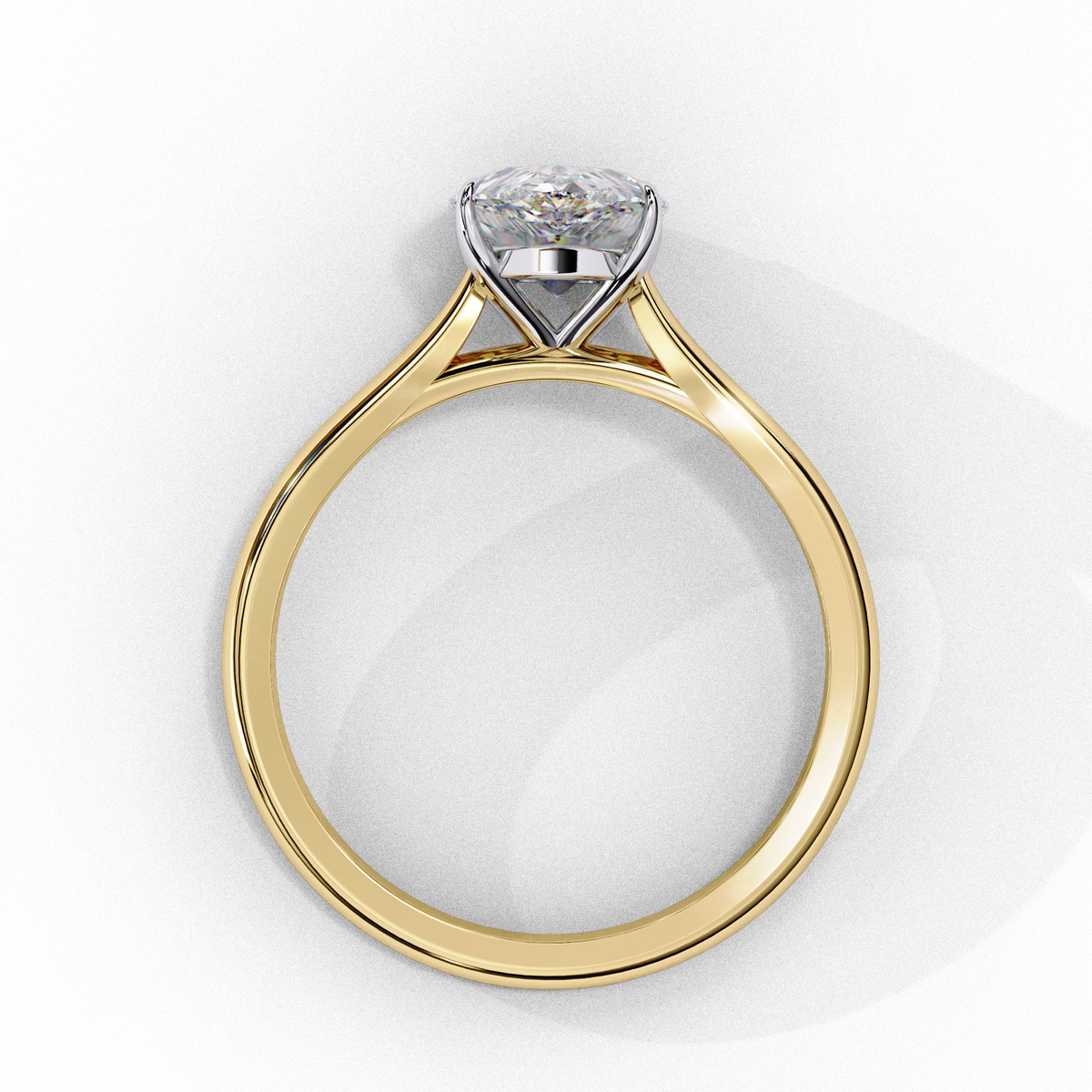 Lumière Pear Diamond Ring