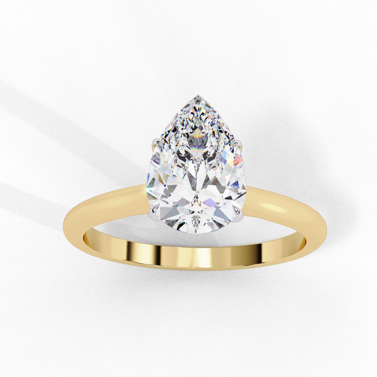 Lumière Pear Diamond Ring