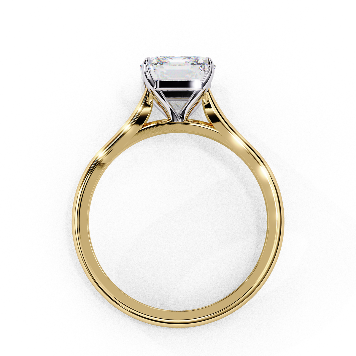 Radiant Cut Solitaire Engagement Ring