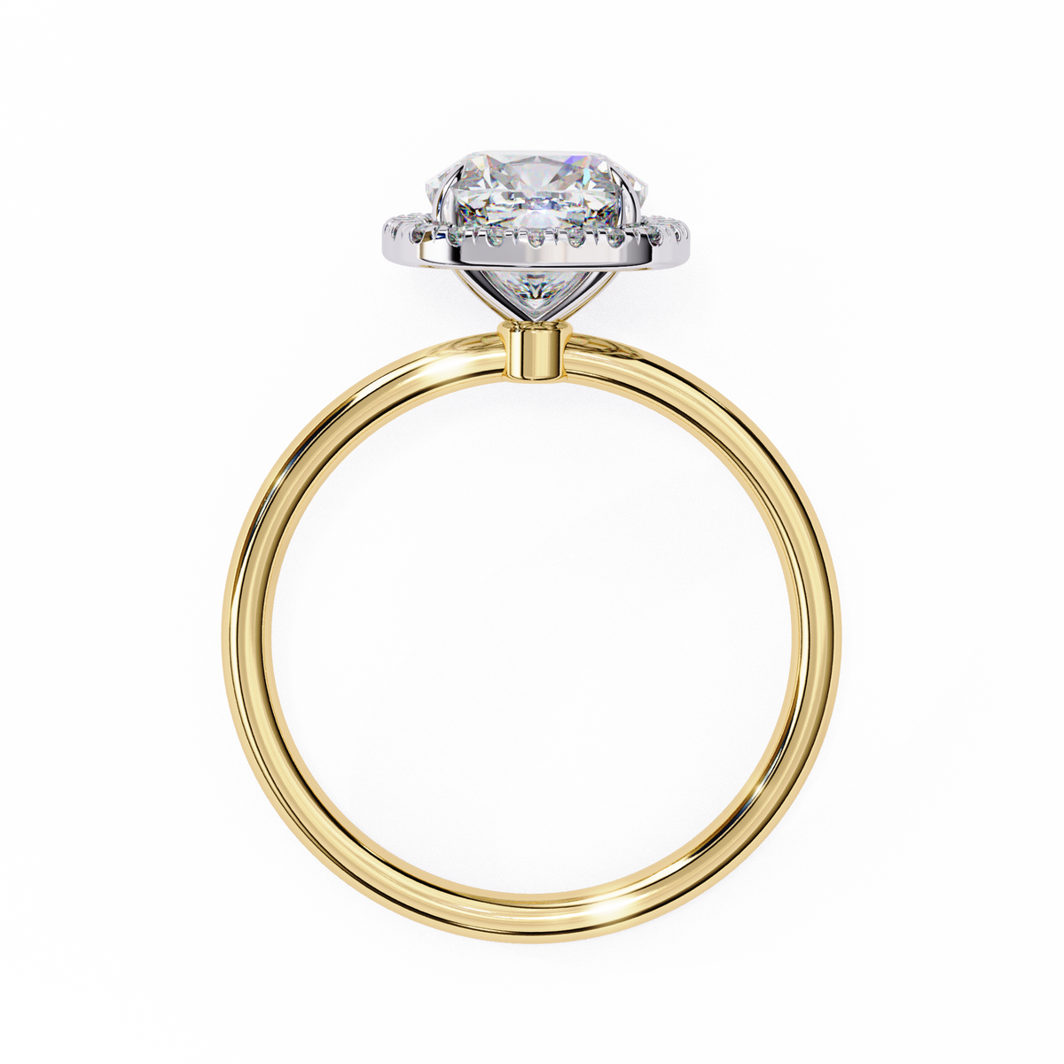 Cushion Cut Halo Diamond Ring