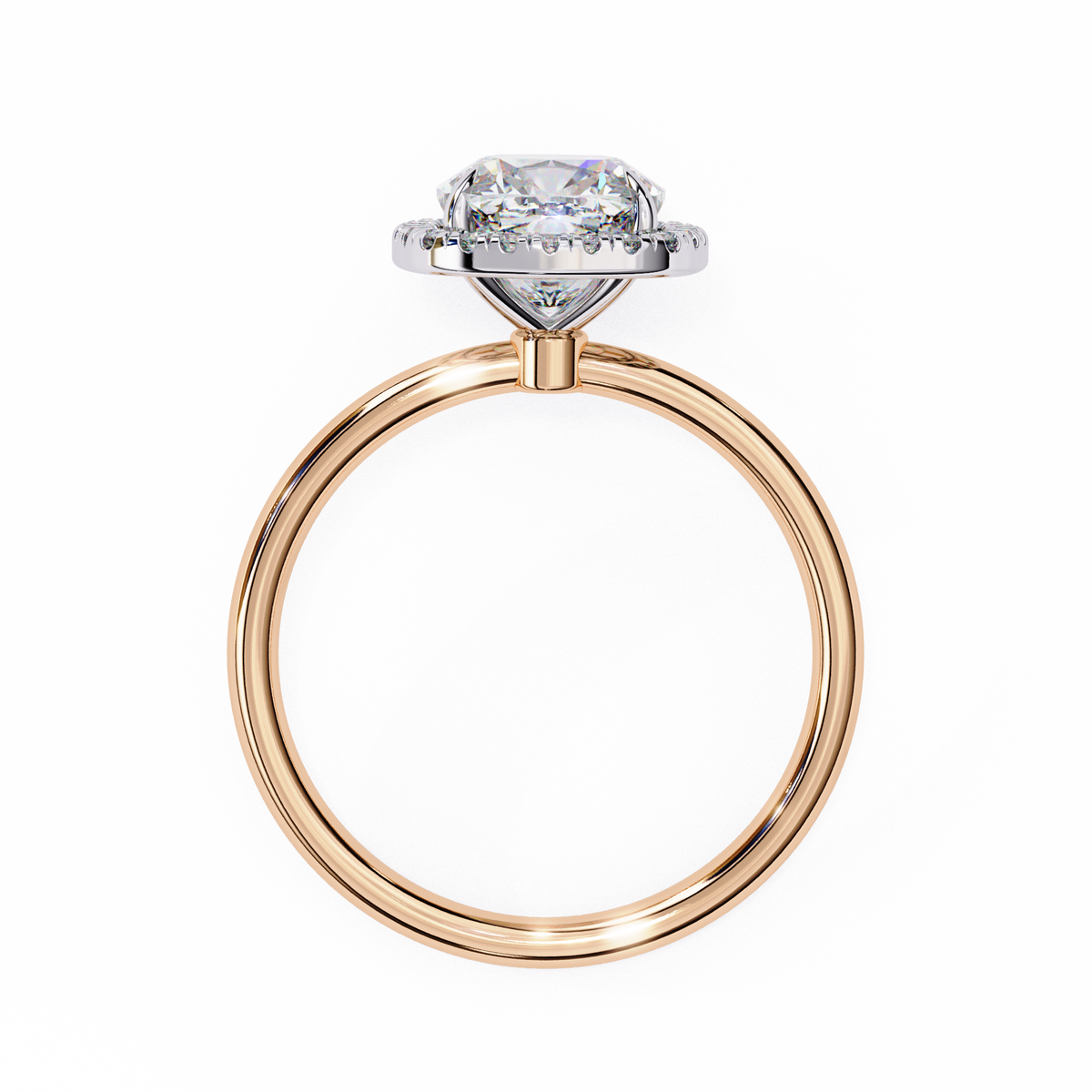 Cushion Cut Halo Diamond Ring