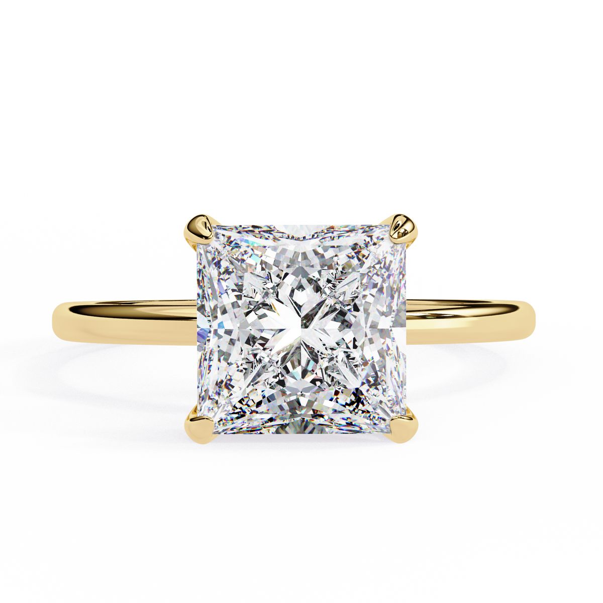 Princess Cut Diamond Solitaire Ring