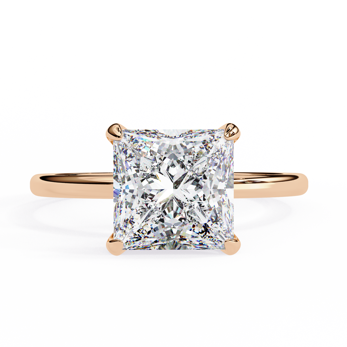 Princess Cut Diamond Solitaire Ring