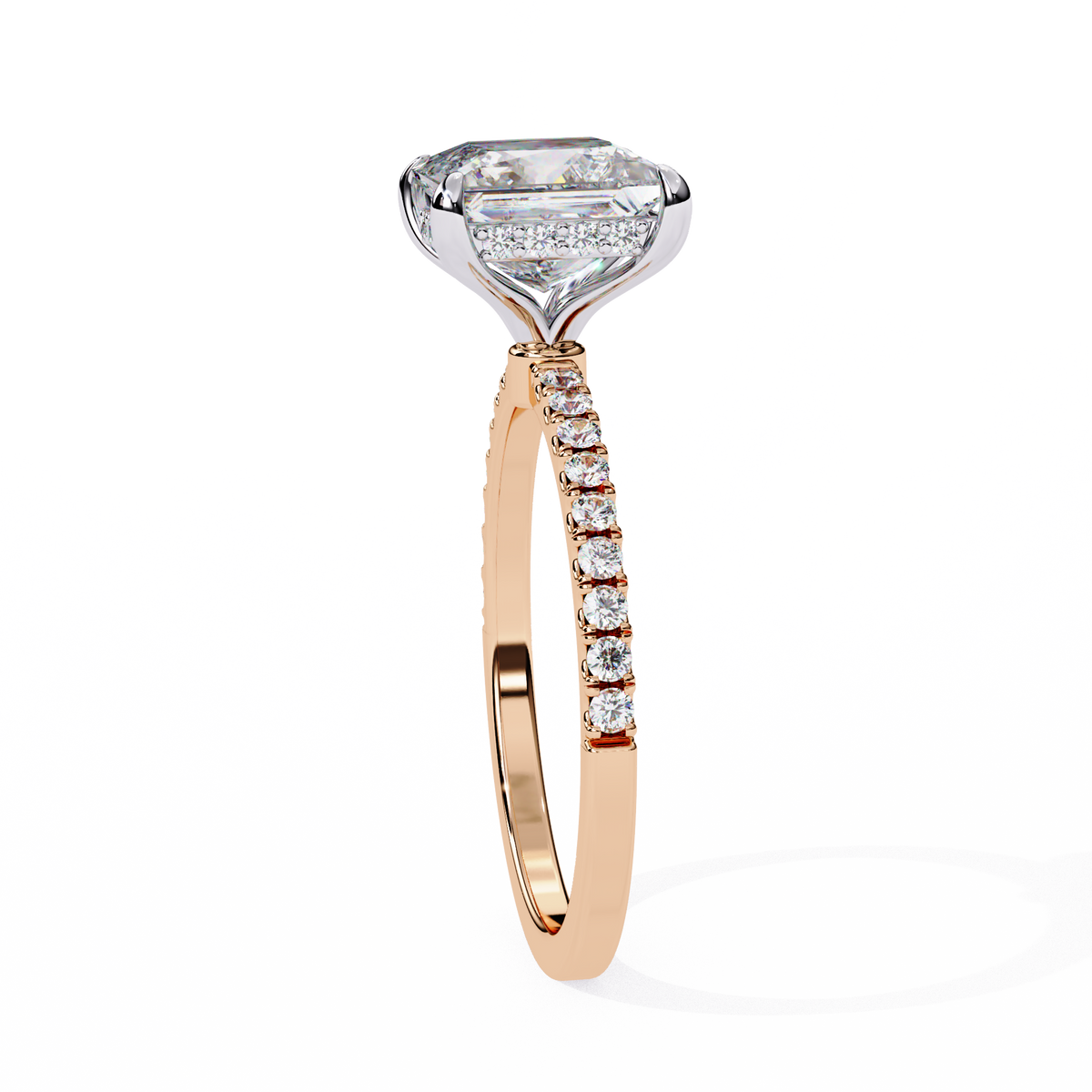 Princess Cut Diamond Halo Ring