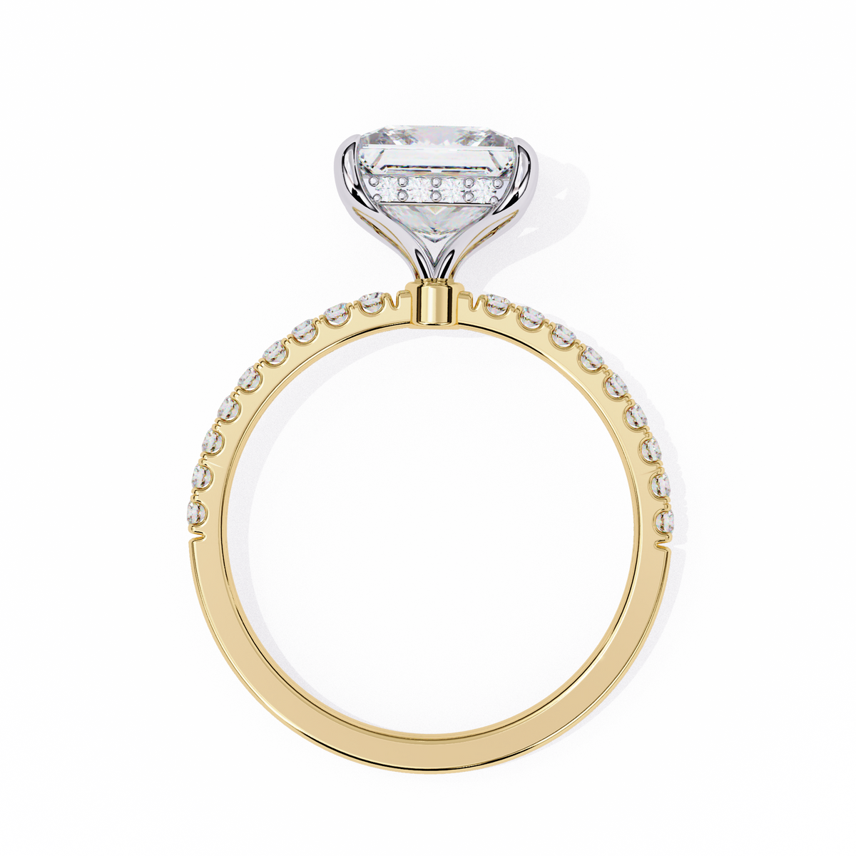 Princess Cut Diamond Halo Ring