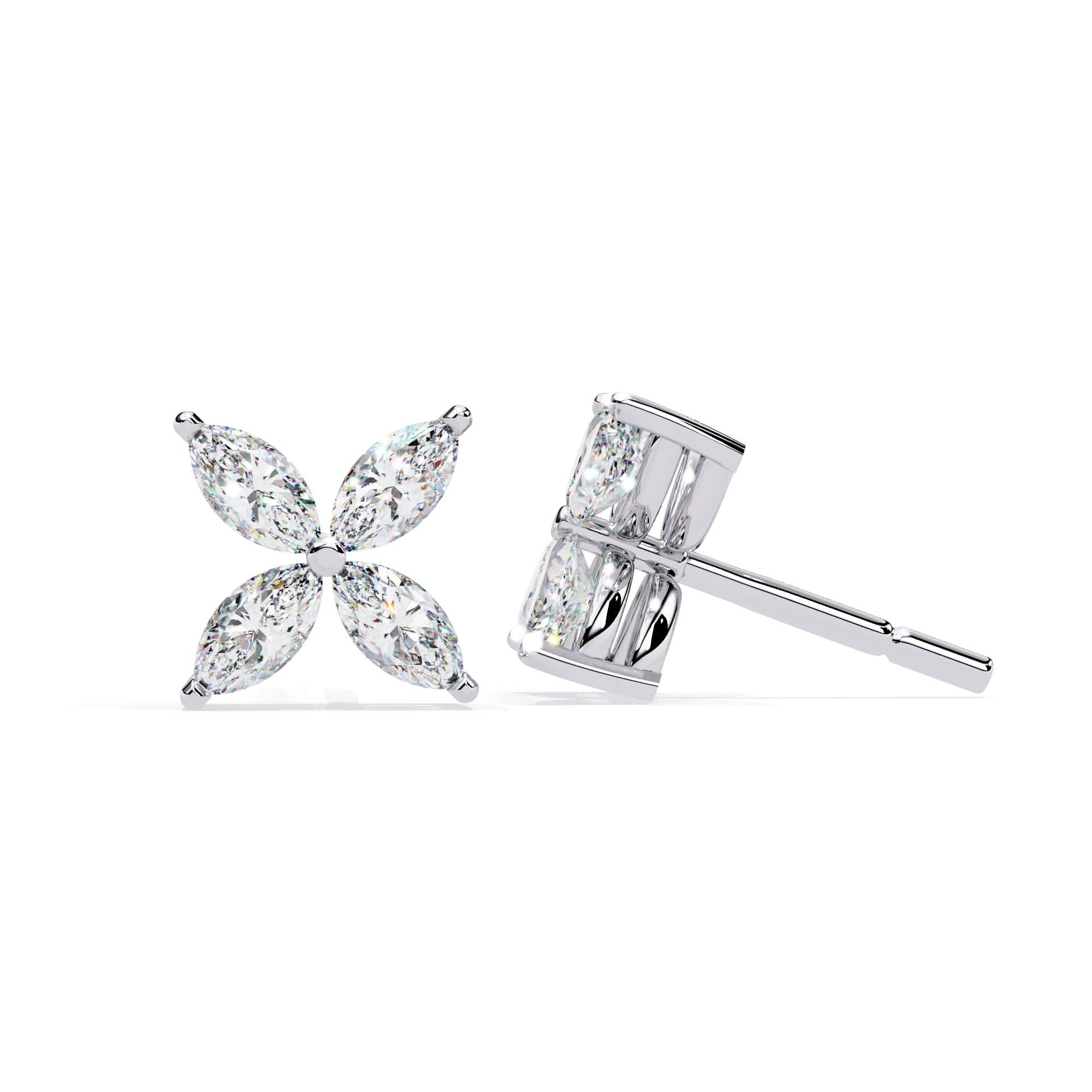 Marquise Butterfly Diamond Earrings