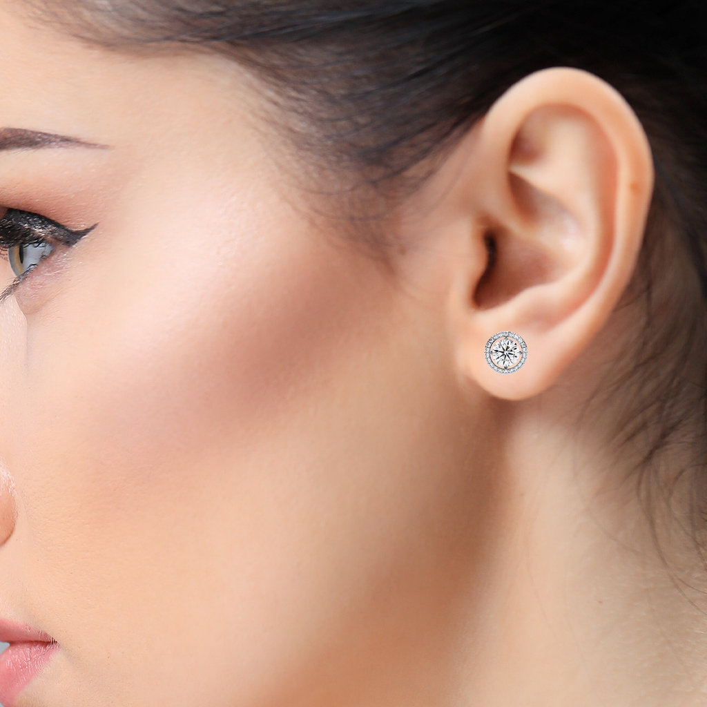 Éclat Royale Round-Cut Earrings