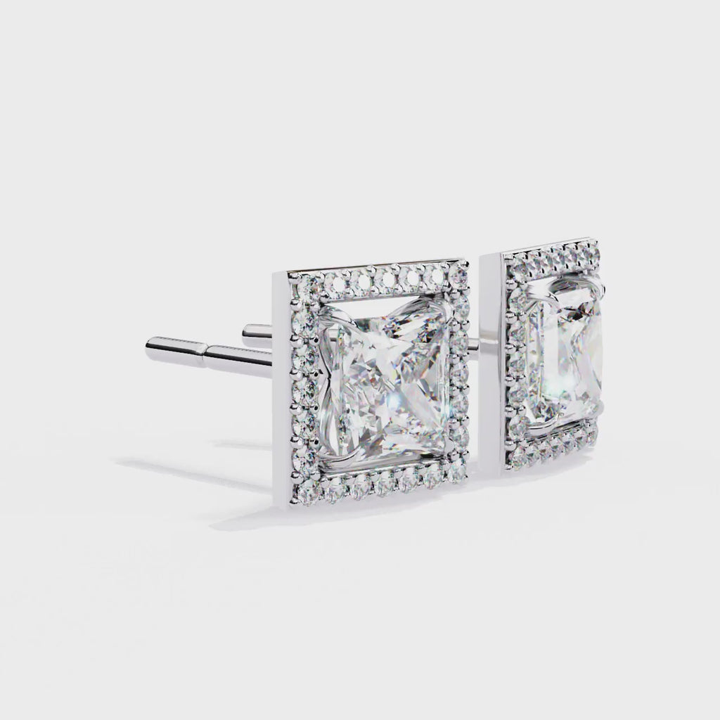 Éclat Royale Princess-Cut Earrings