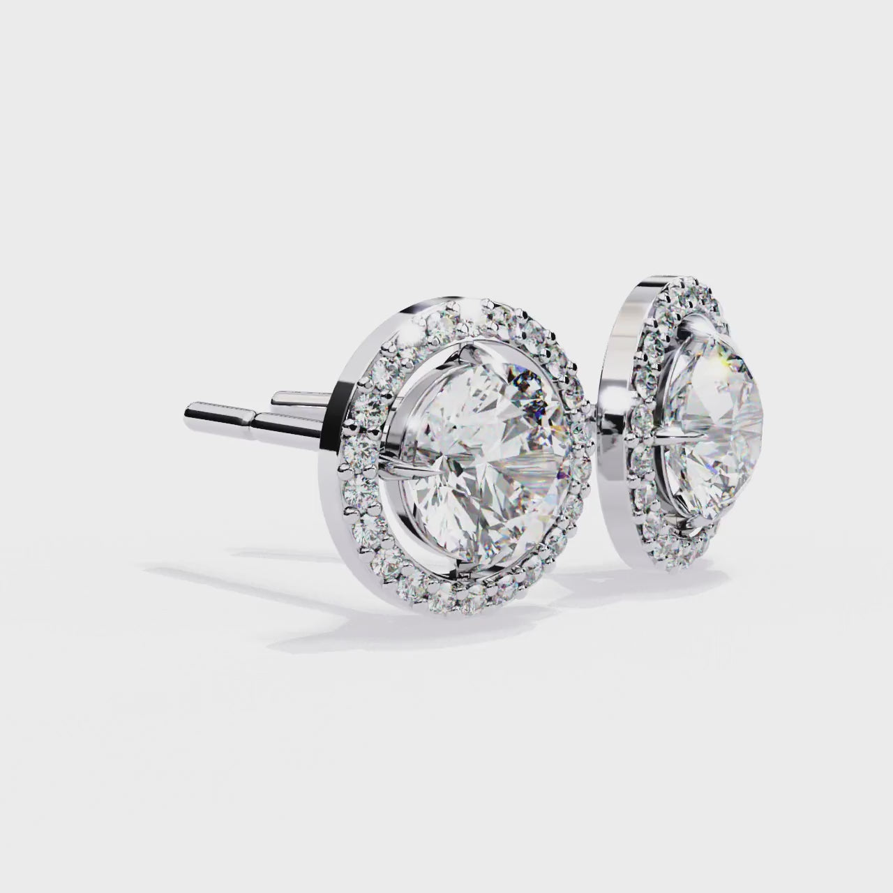 Éclat Royale Round-Cut Earrings