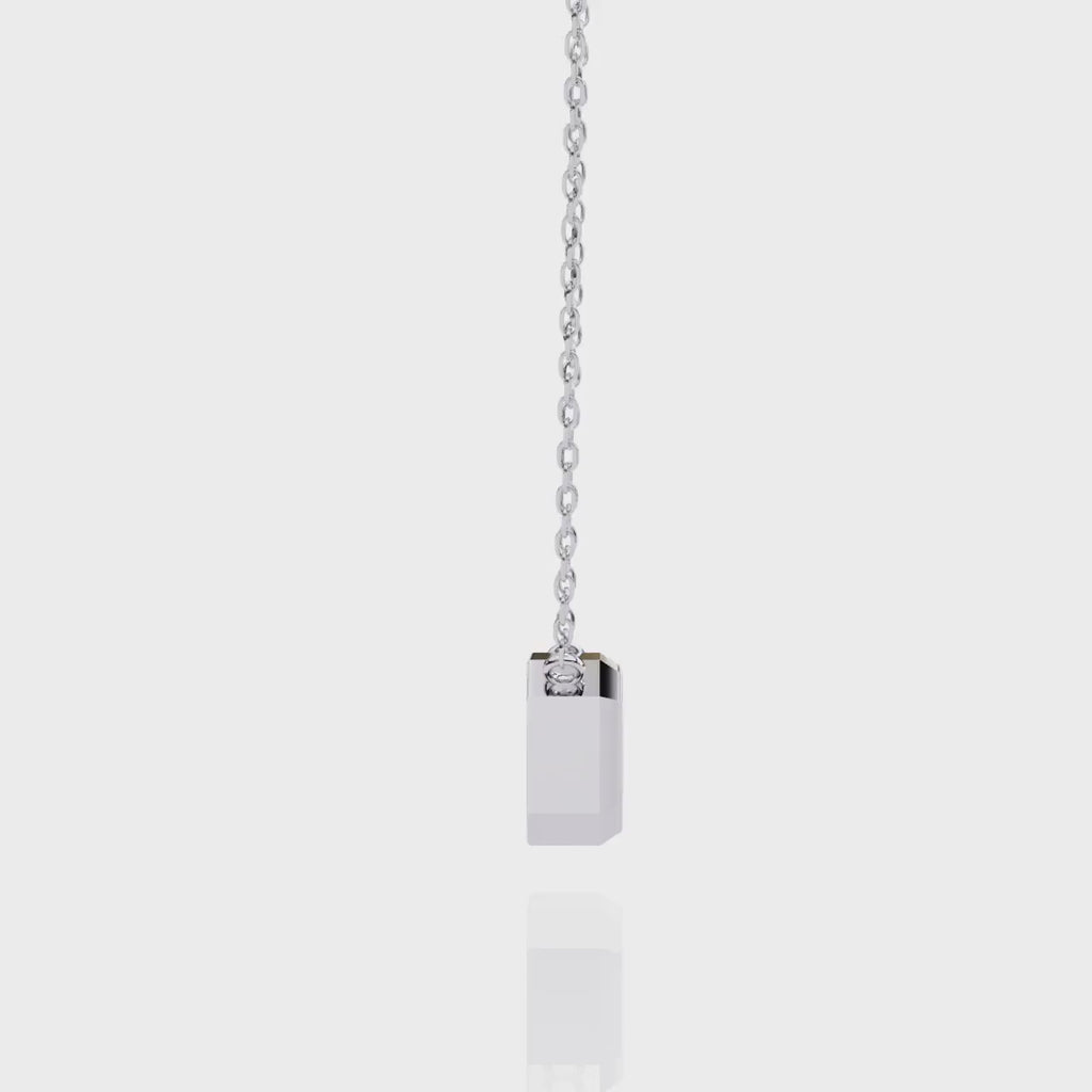 Aurelia Emerald-Cut Diamond Pendant
