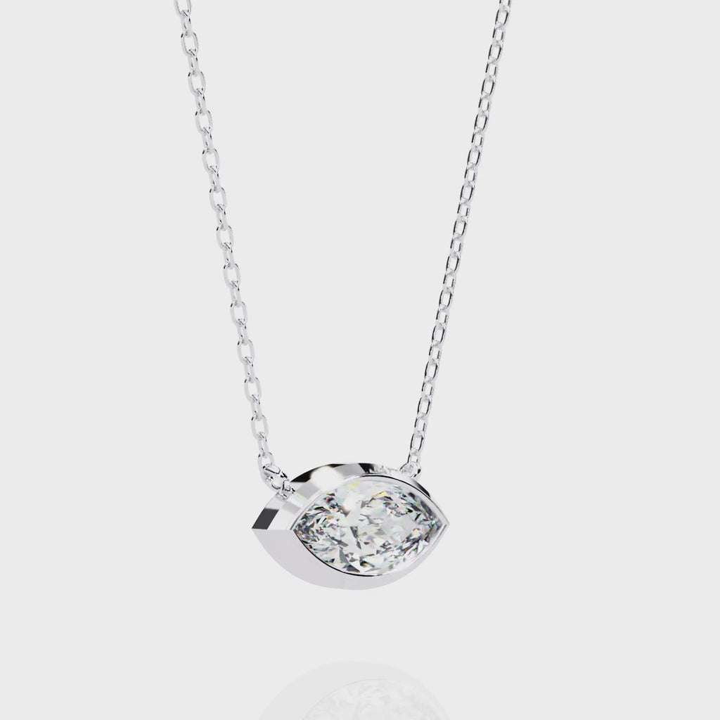 Aurelia Marquise-Cut Diamond Pendant
