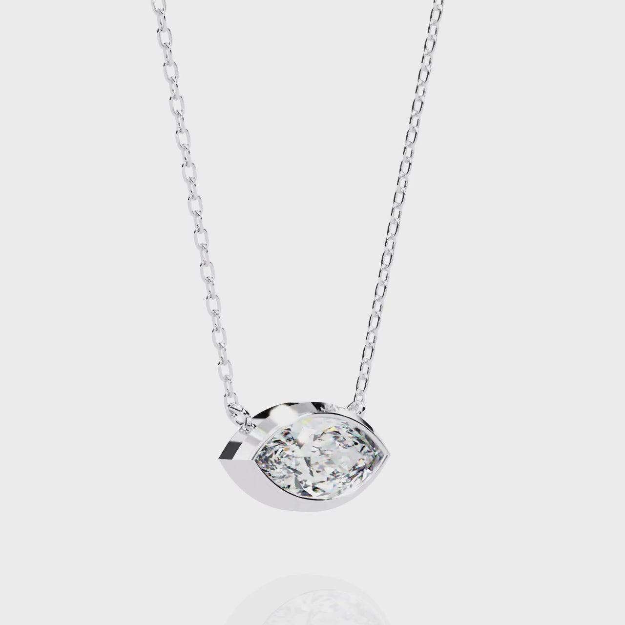Aurelia Marquise-Cut Diamond Pendant