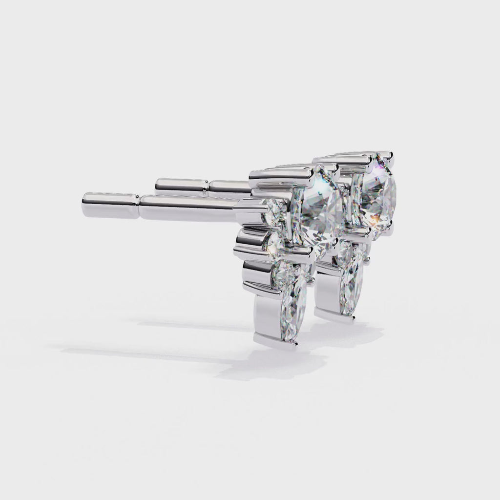 Fleur de Lumière Stud Earrings