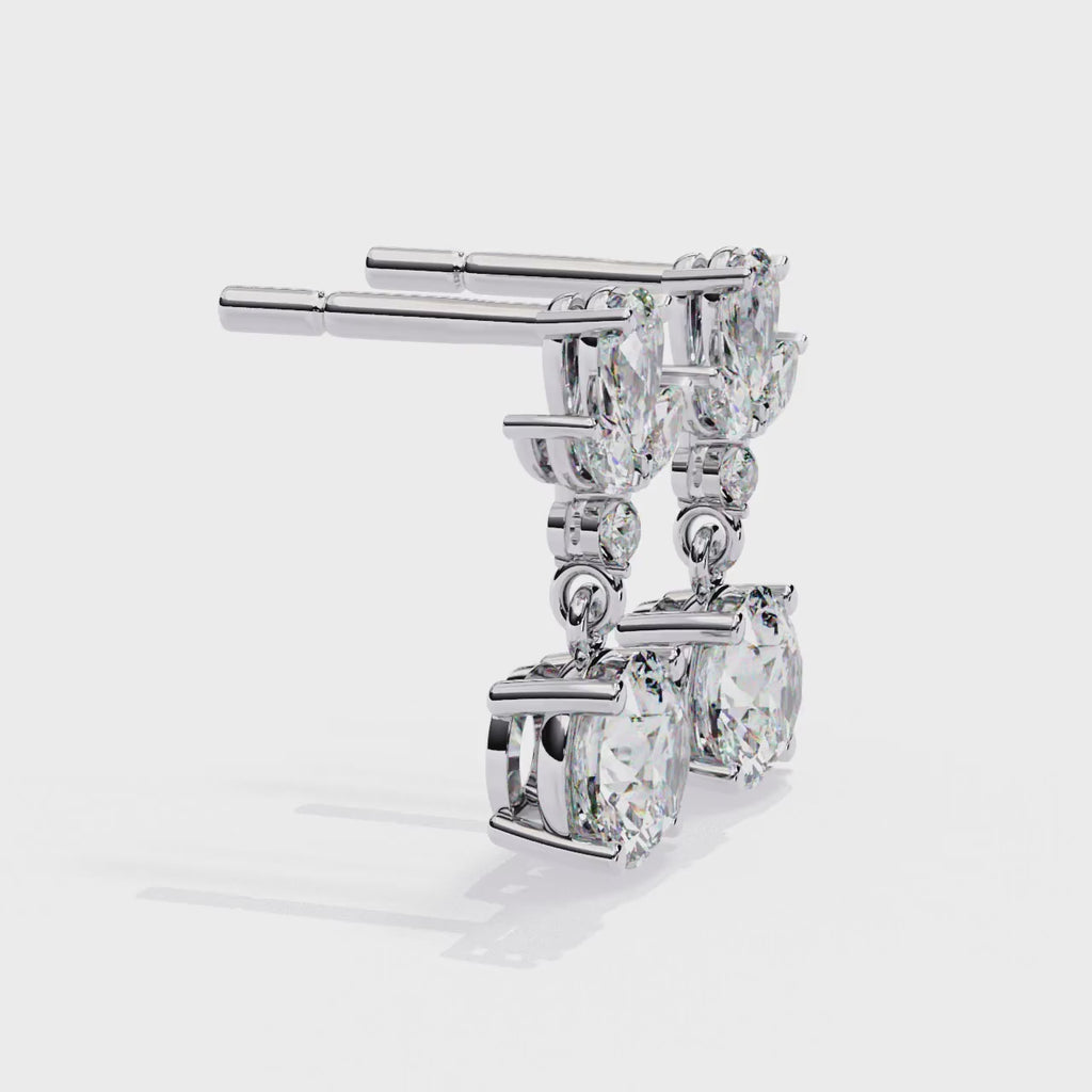 Celestia Diamond Drop Earrings