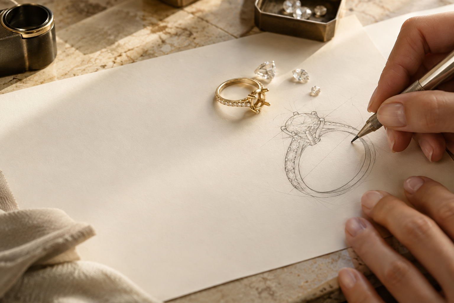 The design of a Galassia jewel taking shape